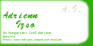 adrienn izso business card