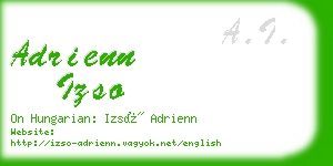 adrienn izso business card